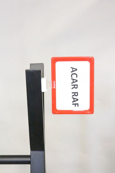 Acar Raf Рамка за промоция на продукт Пластмасова и магнитна ценова рамка А6 червена