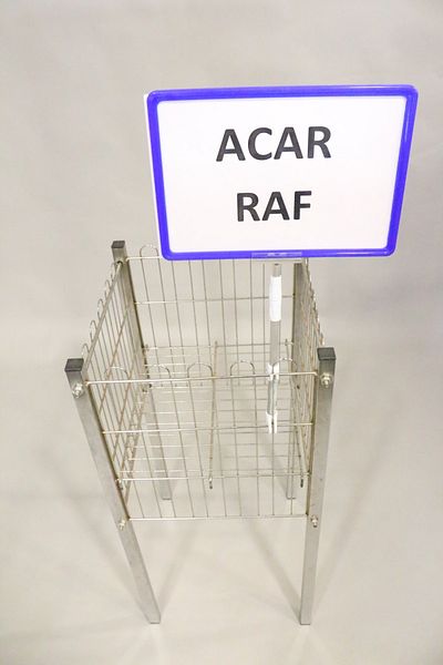Acar Raf Πλαίσιο προώθησης προϊόντος Πλαστικό και ελατήριο Ετικέτα τιμής Α4 Πλαίσιο Μπλε