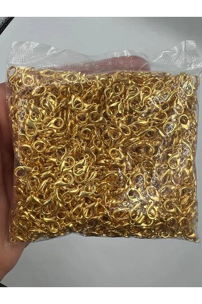 Hobimos 502 Parrot Clips - 1000 Pieces Gold Color Parrot Clips - Jewelry Clip