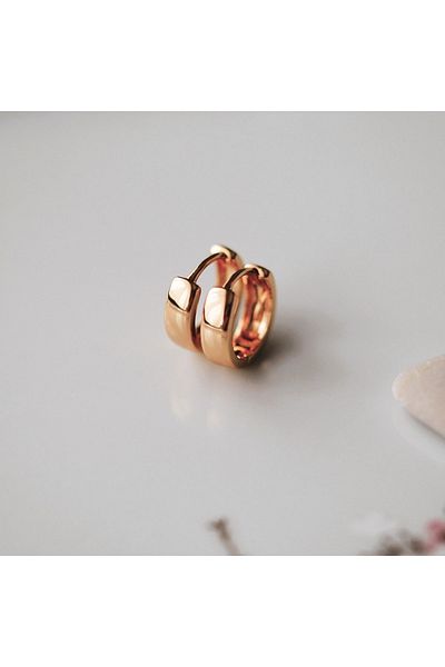 Heppii Plain Hoop Earrings Suitable for Daily Use