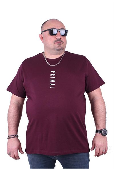 MocGrande Murdum Plus Size Primal T-Shirt 23102 - O-Neck