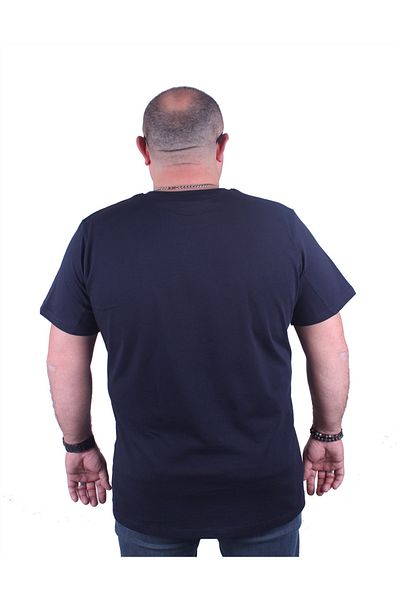 MocGrande Μπλουζάκι Basic Plus Size 11100 Navy Blue