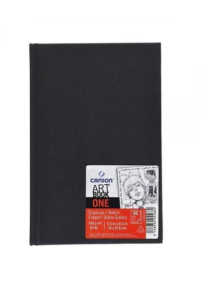 Canson One Art Book Hard Cover Sketch Drawing Notebook 100 Gr14x21.6 cm98 Sheets