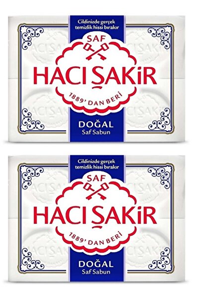 Hacı Şakir صابون طبيعي نقي 4 عبوات (600 جرام)8718951384293 (2 قطعة)