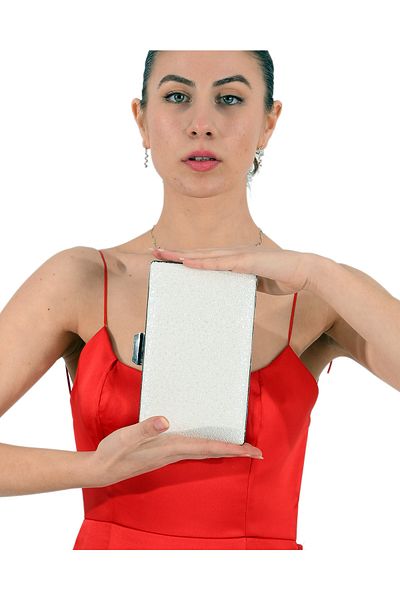 Biçanta Perla Ecru Perla Culoare Alb Cristal Model Piele Mate Geanta Rochie De Seara Geanta De Seara Geanta De Nunta
