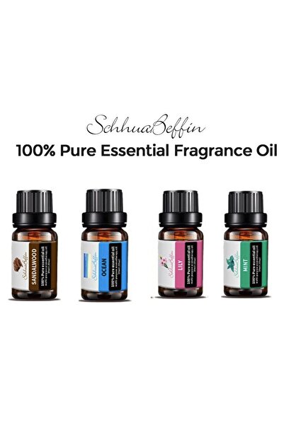 yakuppolt 4 Lü Aromaterapi Yağı Hava Nemlendirici Buhar Makinası Için Uçucu Yağ Aroma Yağı Difüzör 4 Lü Koku