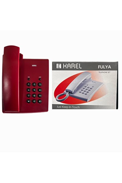 KAREL Fulya Masaüstü Telefon Bordo