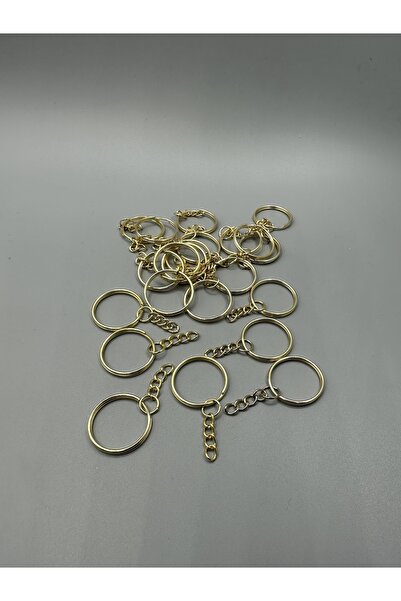 Egem aksesuar حلقة مفاتيح ذهبية 100 قطعة