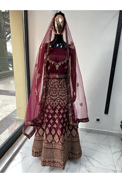 Aashiv's Collection Kına Elbisesi - Hint Elbisesi - Kaftan - Lehenga