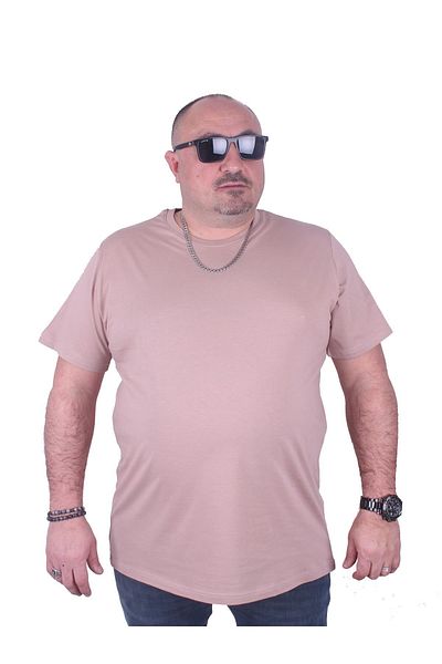 Starbattal Μπλουζάκι Basic Beige Plus Size 11100