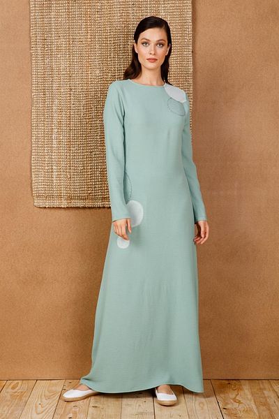 Esswaap Mesh - Crashlı Dress Mint