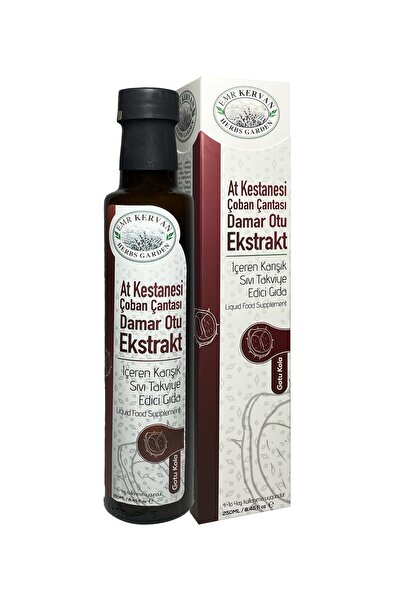Emr Kervan Herbs Garden At Kestanesi Çoban Çantası Damar Otu Ekstrakt Takviye Edici Gıda 250 Ml