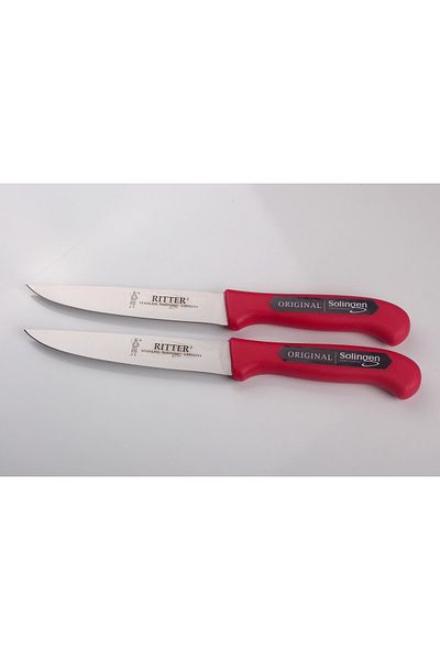 Solingen Daily Use Knife Red 4 Pieces, 15 Cm