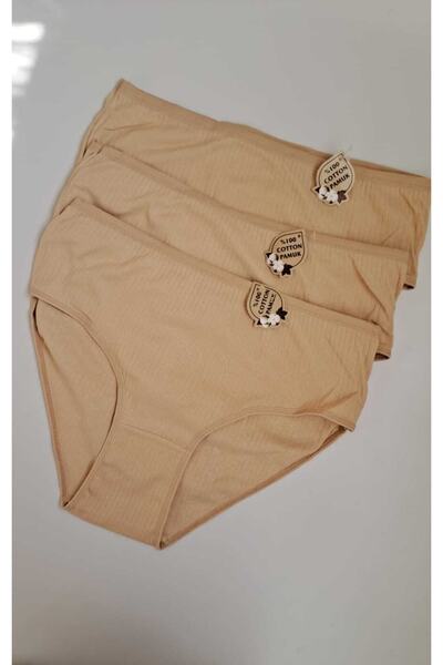 NARIYA Chiloți de damă Talie înaltă 100% bumbac Bato 3 piese Chiloți 3 buc Lenjerie confortabilă zilnică Lenjerie intima