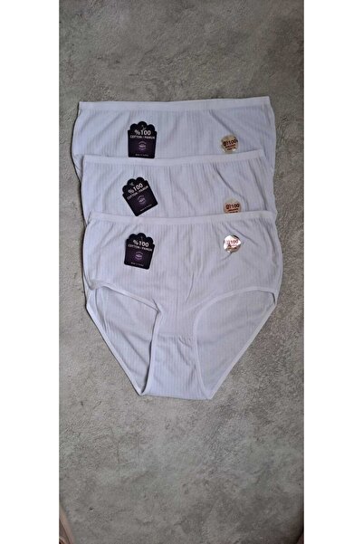 NARIYA Chiloți de damă 3 bucăți 3 bucăți mărime mare talie înaltă 100% bumbac chiloți lenjerie de corp Lenjerie confortabilă care absoarbe transpirația