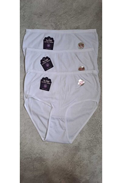 NARIYA Chiloți de damă 3 bucăți 3 bucăți mărime mare talie înaltă 100% bumbac chiloți lenjerie de corp Lenjerie confortabilă care absoarbe transpirația