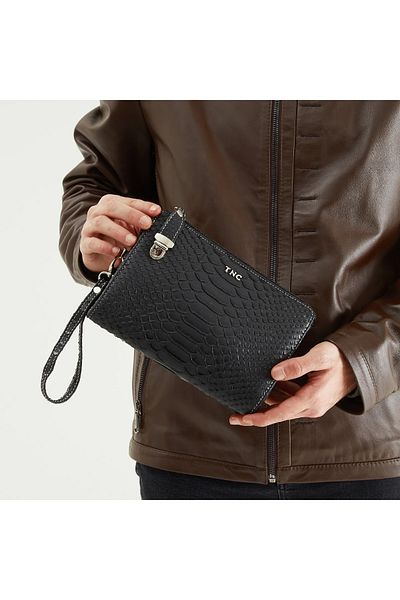 Tamer Tanca Men's Leather Portfolio Bag 301 319 Erk Canta