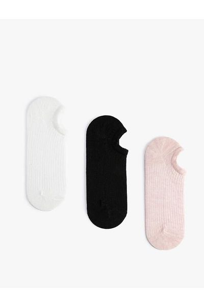 Koton Women's 3-Piece Booties Socks Set Multi Color