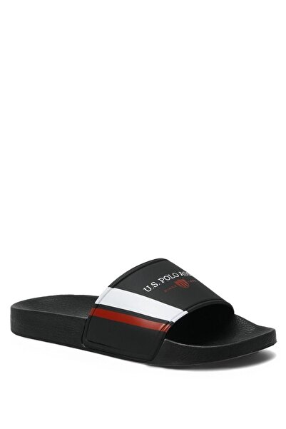 U.S. Polo Assn. Μαύρες ανδρικές παντόφλες Willy 3fx