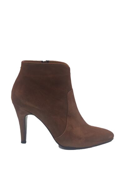 DUYGUSHOESBAG Süet Kadın Topuklu Bot
