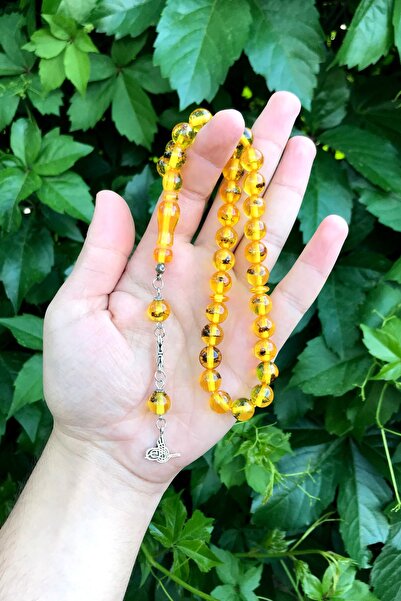 Newa Jewellry Karınca Fosilli Toz Kehribar Tesbih