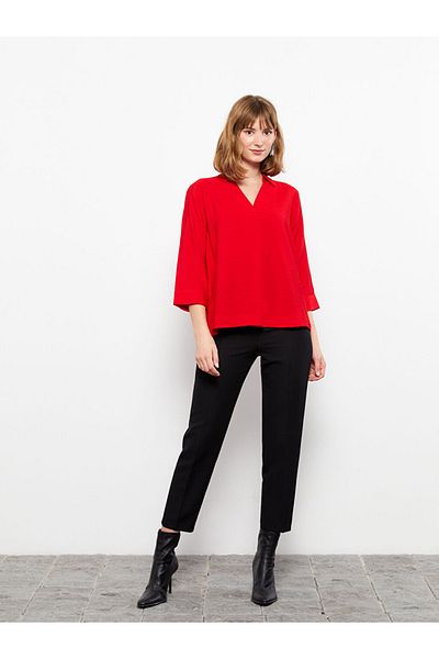LC Waikiki Straight Cut Shirt Collar Women's Blouse
