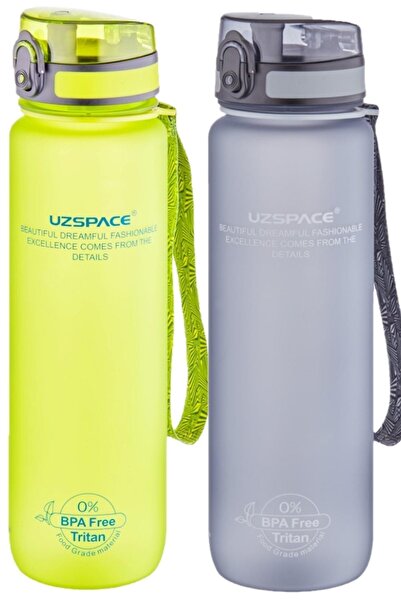 Uzspace 1000ml 1 Litre Mor Yeni Koleksyion Tritan Su Matarası