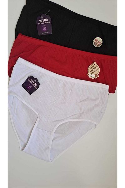 NARIYA Women's Panties High Waist Cotton Bato 3-Piece