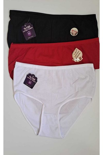NARIYA Women's Panties High Waist Cotton Bato 3-Piece