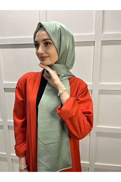 Cosie Lavinse Janjan Abiye, Janjanlı Şifon Şal 00723 Mint Yeşili