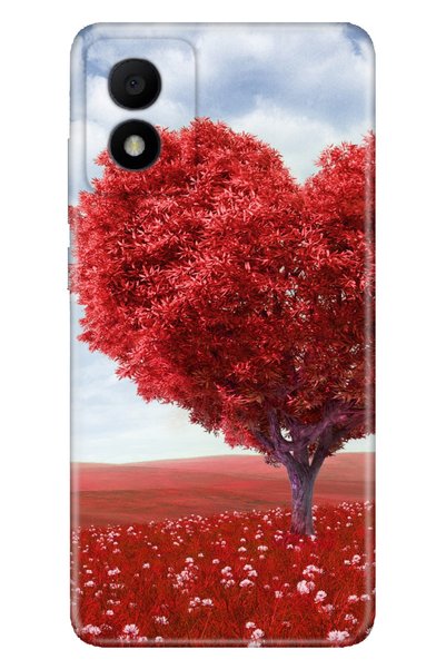 TCL 303 Case Silicone Patterned Illustrated Uv Cover Heart Shade