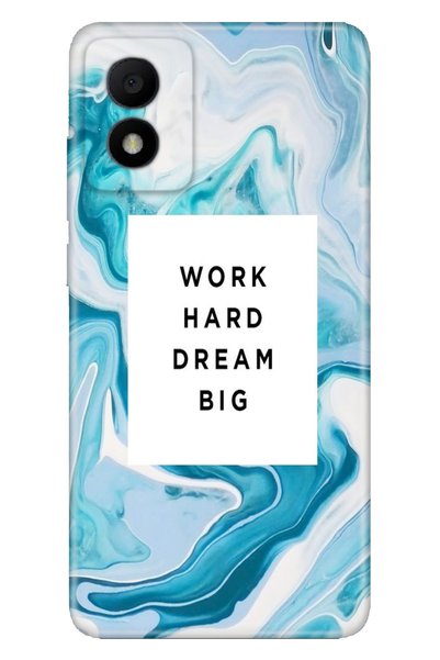 TCL 303 Case Silicone Patterned Picture Uv Cover Work Hard Dream Big