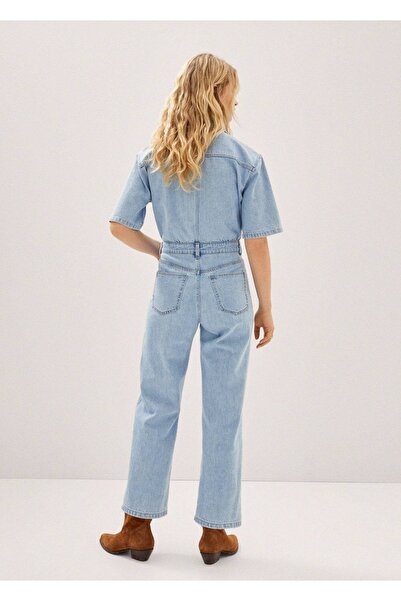 MANGO Woman Uzun Denim Tulum