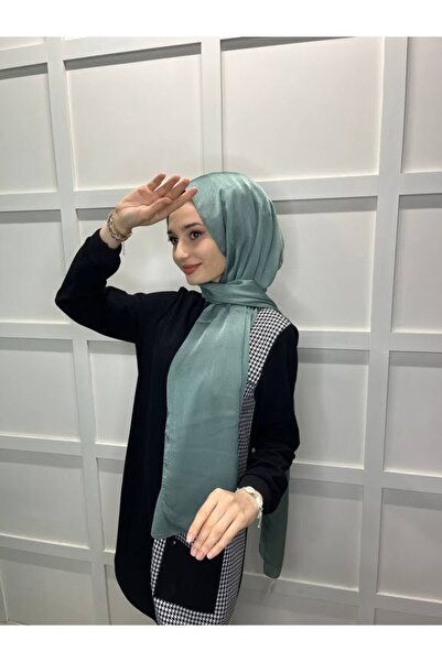 Cosie Lavinse Janjan Abiye, Janjanlı Şifon Şal 00723 Su Yeşili