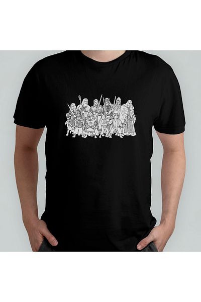 Pixxa Μοντέλο μπλουζάκι Lord of the Rings / Lord Of The Rings 100% Cotton Crew Neck - 10