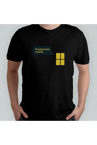 Pixxa Προγραμματιστής / Κωδικοποιητής 100% Cotton Crew Neck T-shirt Model - 2