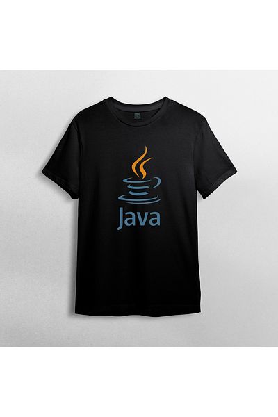 Pixxa Java - Προγραμματιστής / Κωδικοποιητής 100% Cotton Crew Neck T-shirt Model - 1