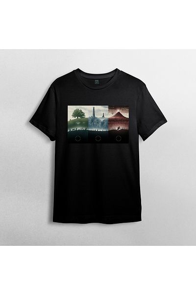 Pixxa Μοντέλο μπλουζάκι Lord of the Rings / Lord Of The Rings 100% Cotton Crew Neck - 14