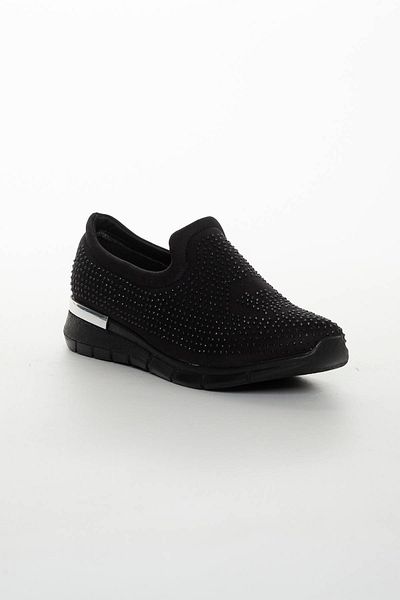 Mitto Pantofi de damă din piele neagră, impermeabili, cu talpă pregătită
