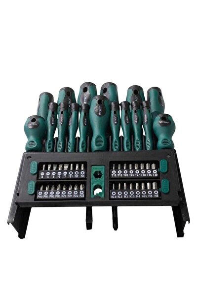 TROY 22350 Tornavida Bits Uç Seti, 50 Parça