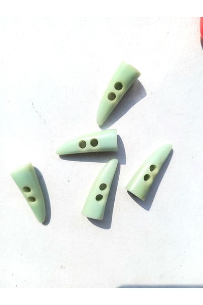 yörük tuhafiye Shepherd's Button .ivory Button .mother-of-pearl. 3 Cm Green. 5 Pieces of coat, coat, jacket and knitting buttons