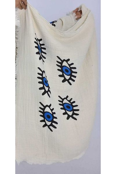 Nevin Acar Πετσέτα Big Eyes Organic Muslin Peshtemal