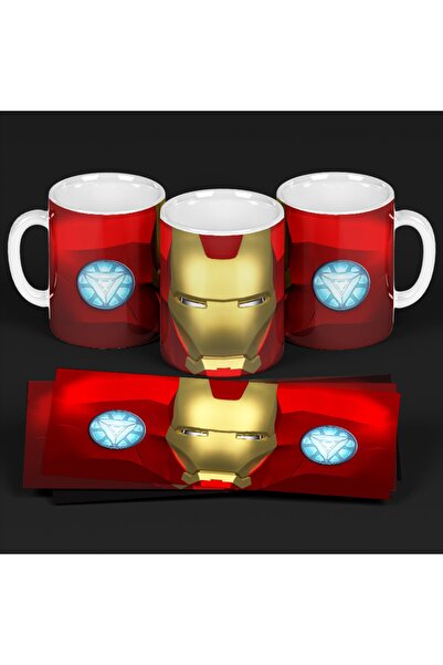 Eylül Design Iron Man 3d Baskılı Özel Tasarım Kupa Bardak Tony Stark