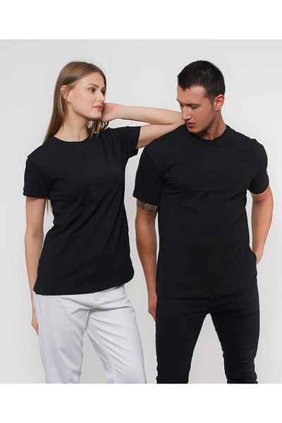 ogonline Crew Neck Comfortable Fit Oversize Μαύρο ανδρικό μπλουζάκι Premium 100% βαμβάκι