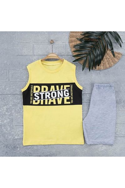 krm bebe Drave Strong Sleeveless Boy Summer Suit