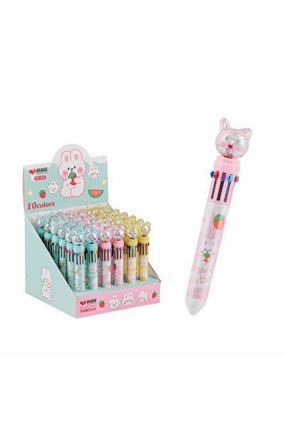 Mikro 10 Renk Ayıcık Tükenmez Kalem Mp-006