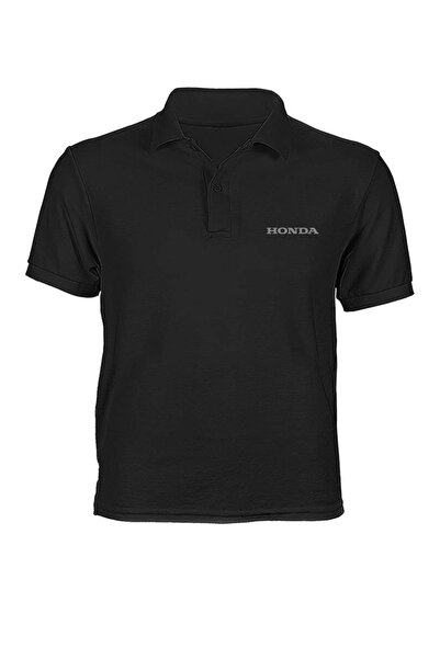 Honda Collectıon Siyah Polo T-shırt Logolu