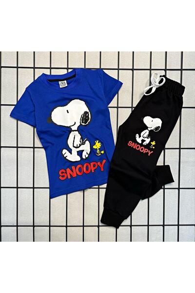 öykümgaleria Комплект за момчешки летен топ Snoppy