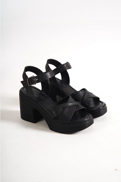 bolemo Sandale cu platformă cu toc înalt pentru femei Edna Black