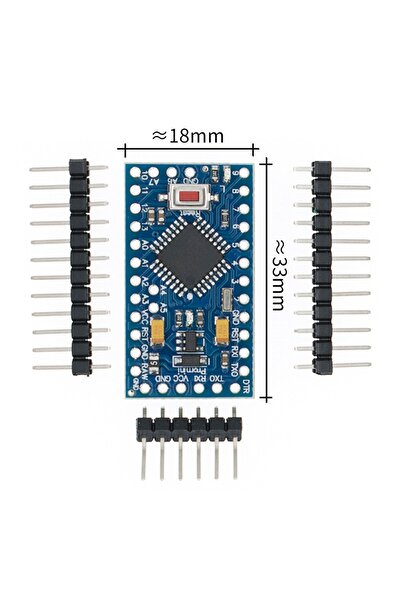 Genel Markalar Arduino Pro Mini Atmega328a 5v 16mhz Açık Kaynak Kodlu Yazılım Geliştirme Kartı Microchip Eğitim Prg